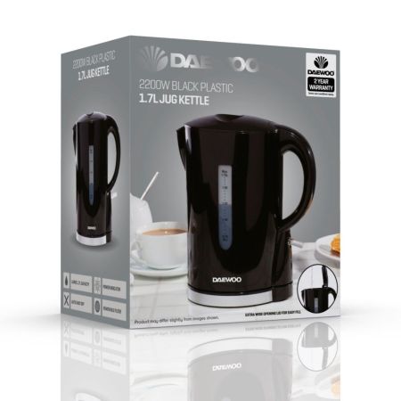 Daewoo Black Kettle 1.7L -2200W